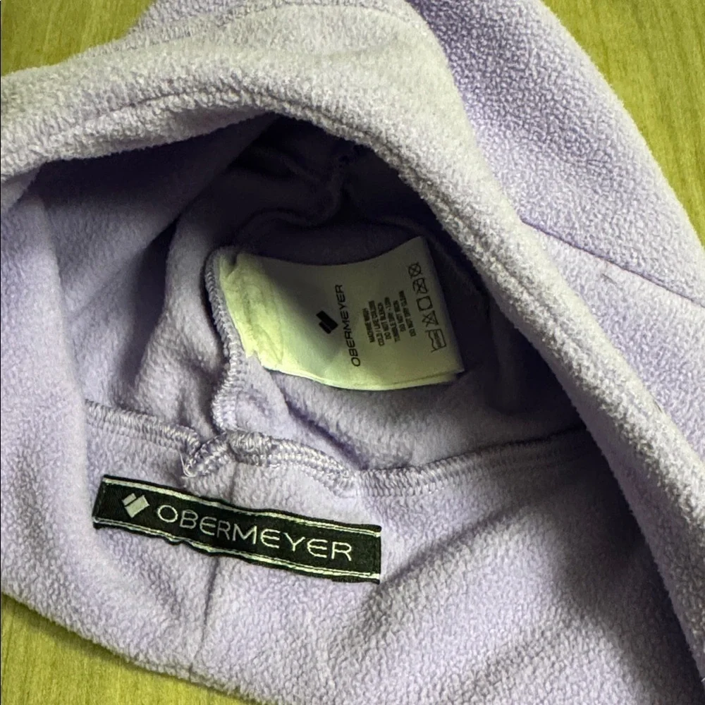 Obermeyer Lavender Purple Fleece Ear Flap Hat kids 5-8